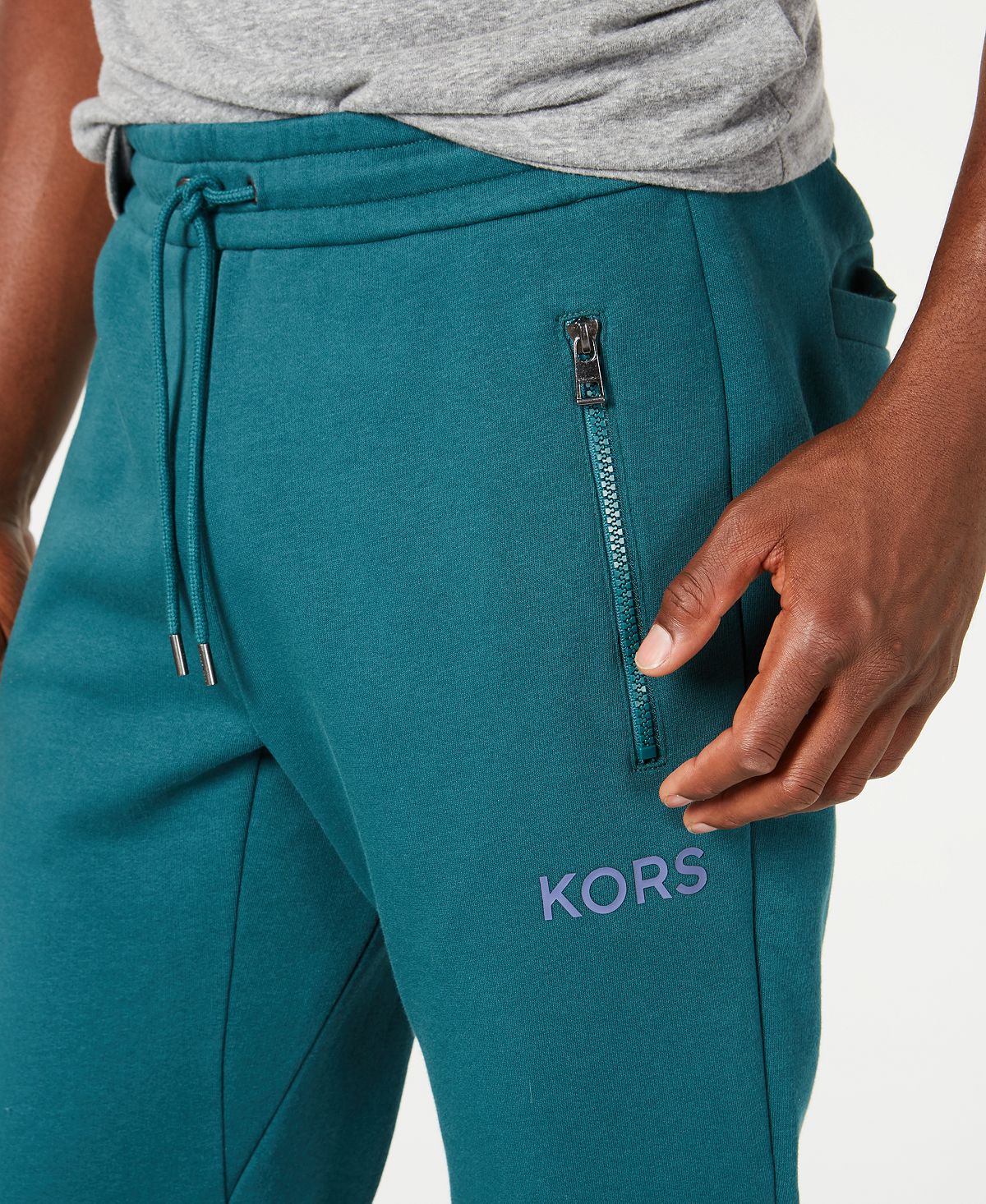 Michael Kors Logo Fleece Joggers Atlantic