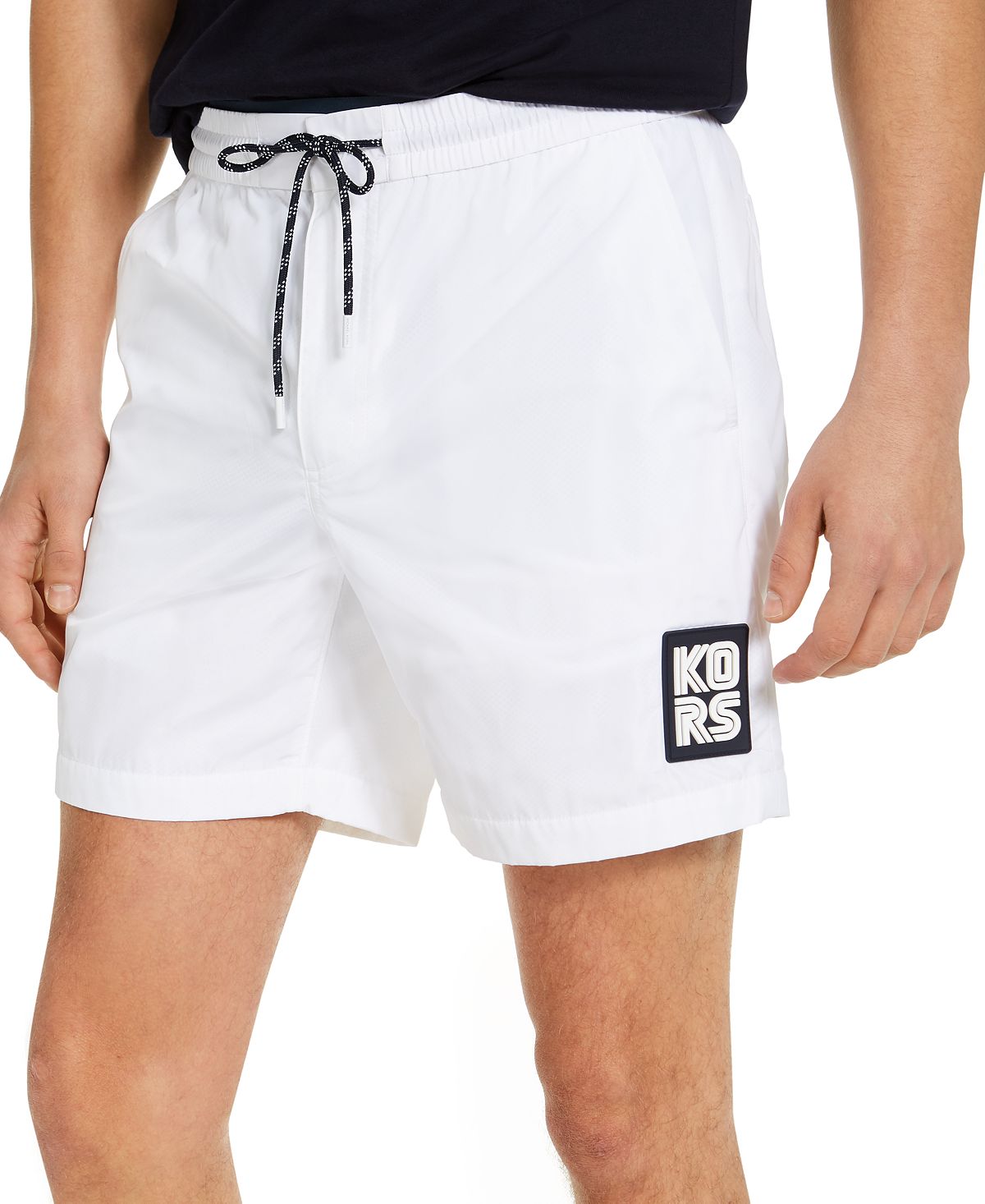 Michael Kors Logo Sport Shorts White