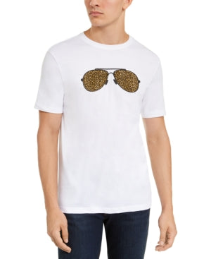 Michael Kors Men's Leopard Print Aviator Graphic T-Shirt