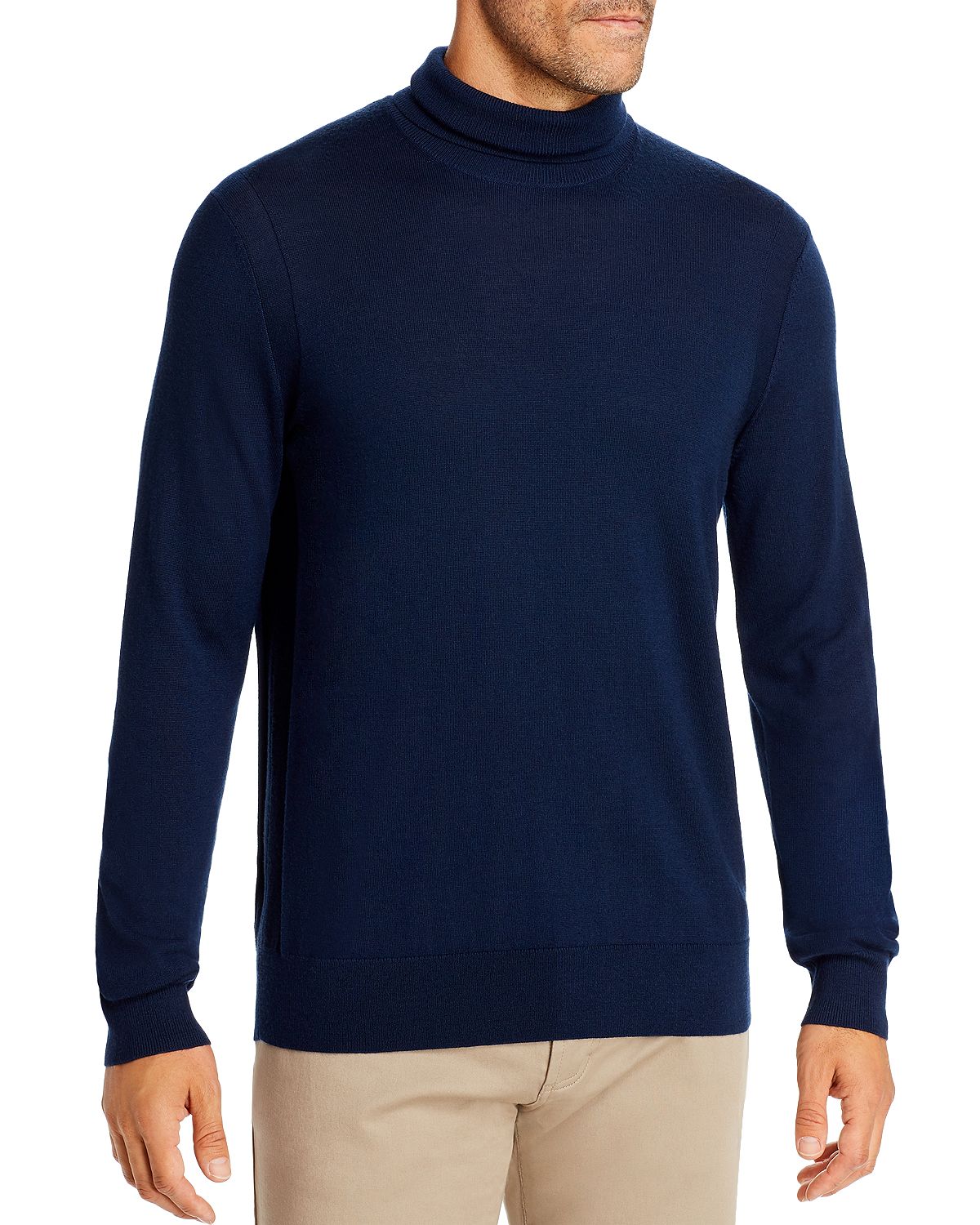 Michael Kors Merino Wool Turtleneck Sweater Midnight