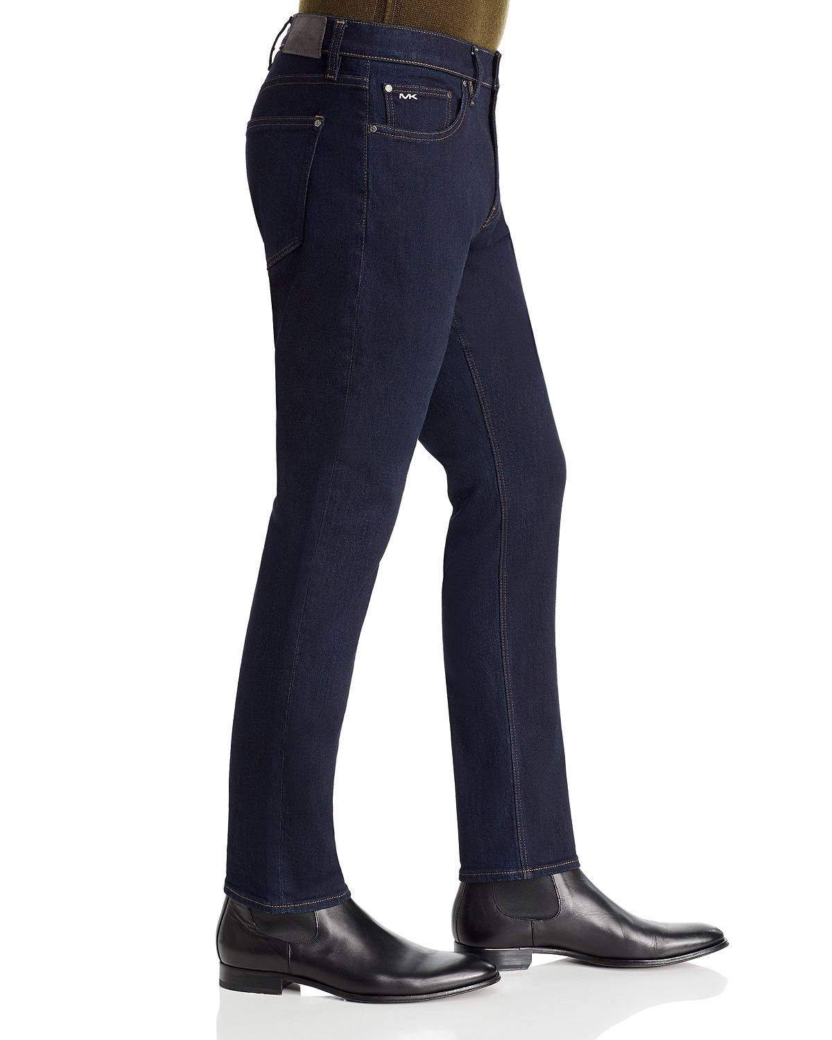 Michael Kors Parker Slim Fit Jeans In Indigo Rinse Wash