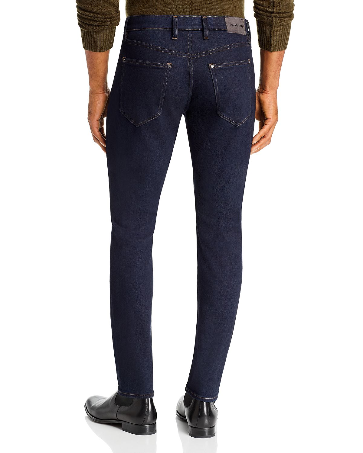 Michael Kors Parker Slim Fit Jeans In Indigo Rinse Wash