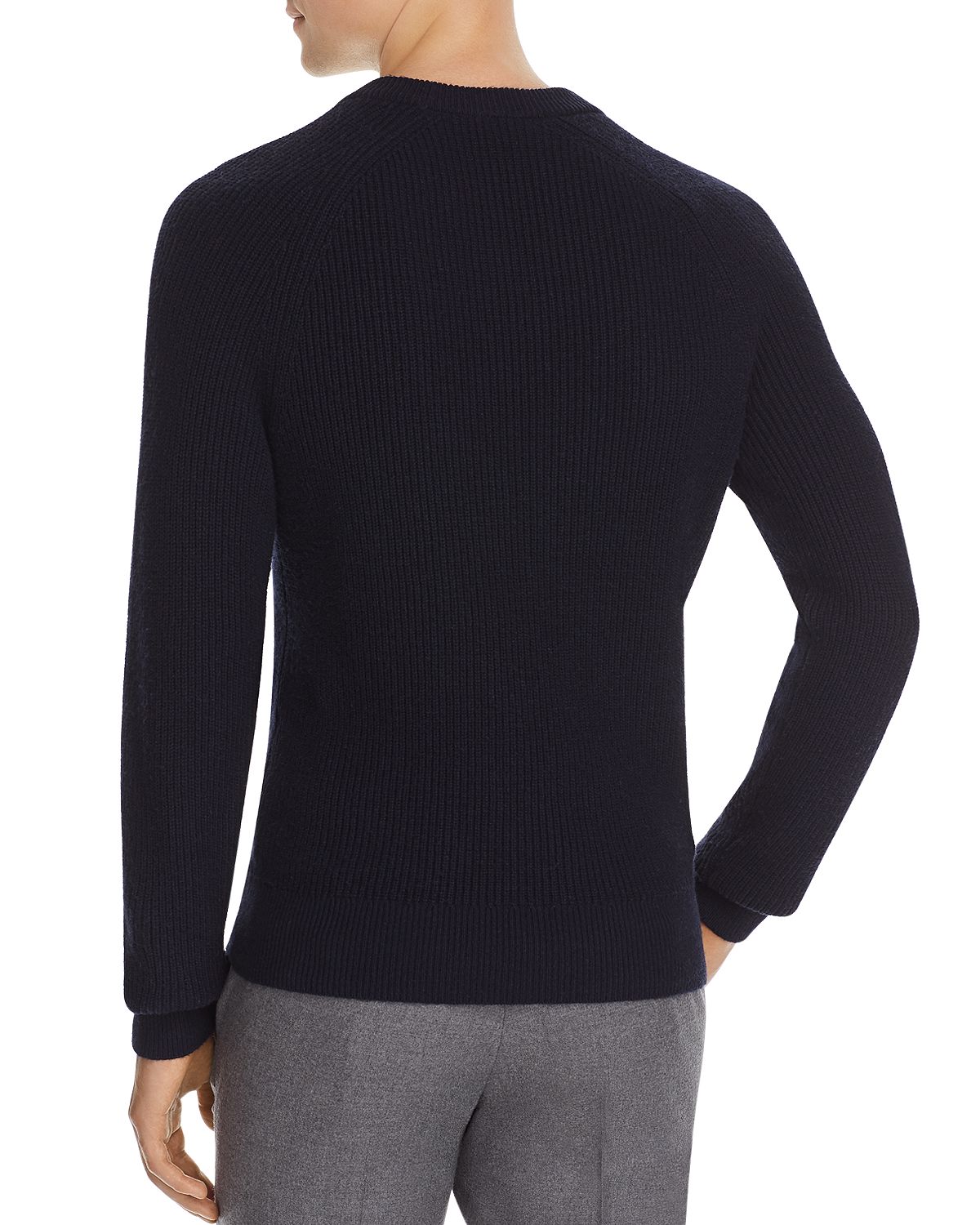 Michael Kors Ribbed Crewneck Sweater Navy