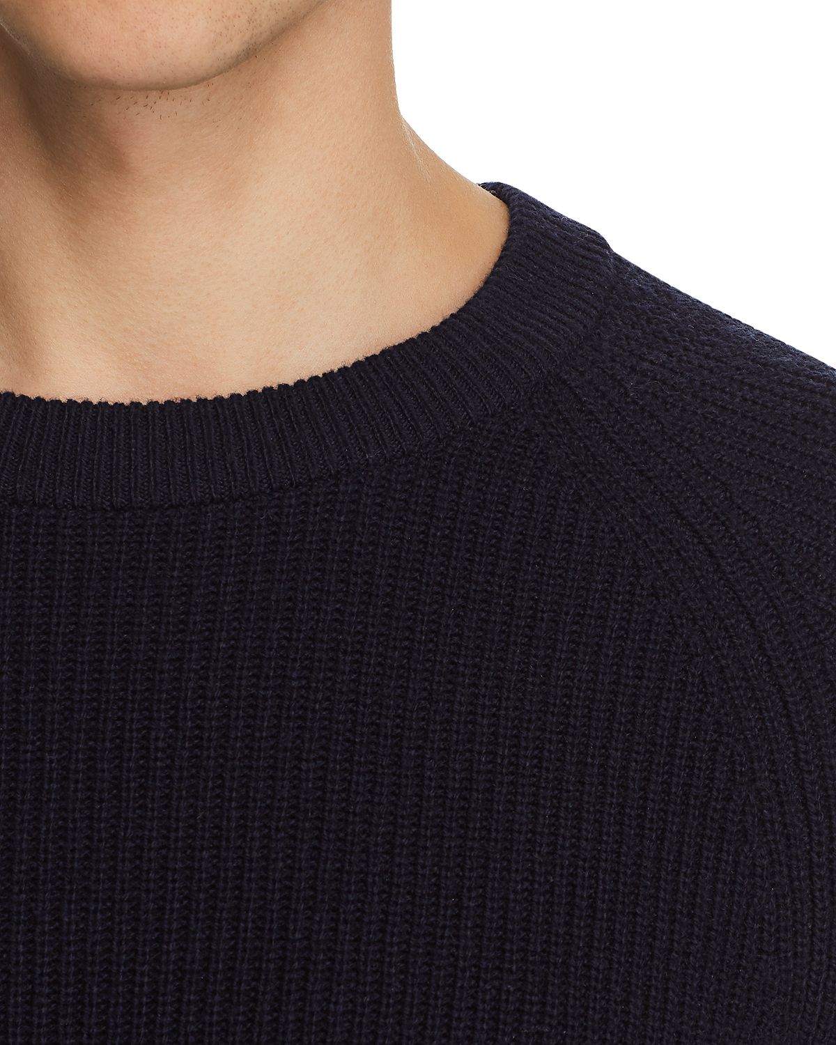 Michael Kors Ribbed Crewneck Sweater Navy