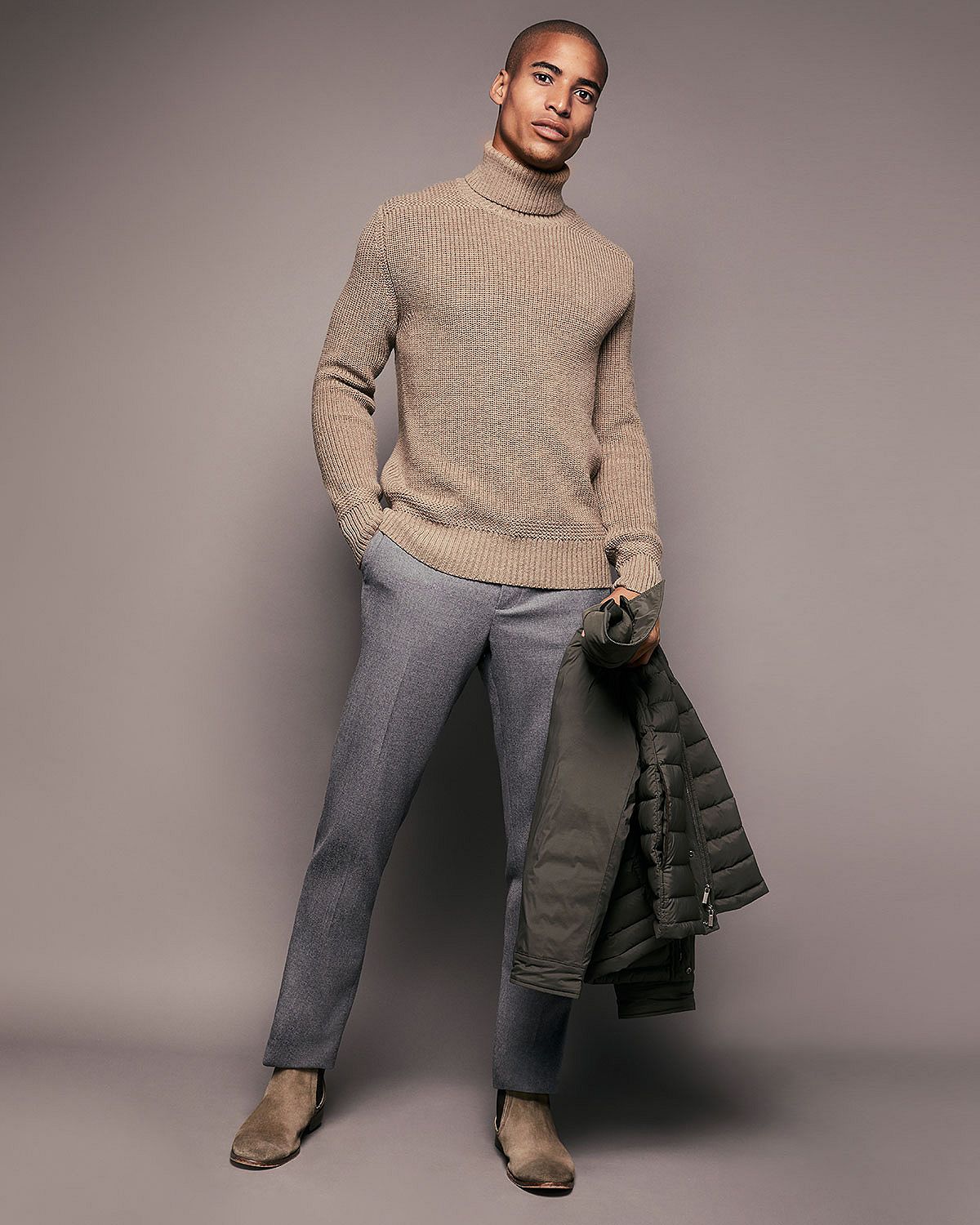 Michael Kors Slim Fit Pants Gray