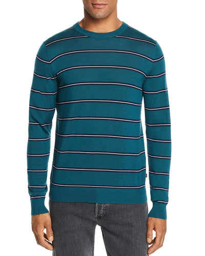 Michael Kors Striped Crewneck Sweater Atlantic