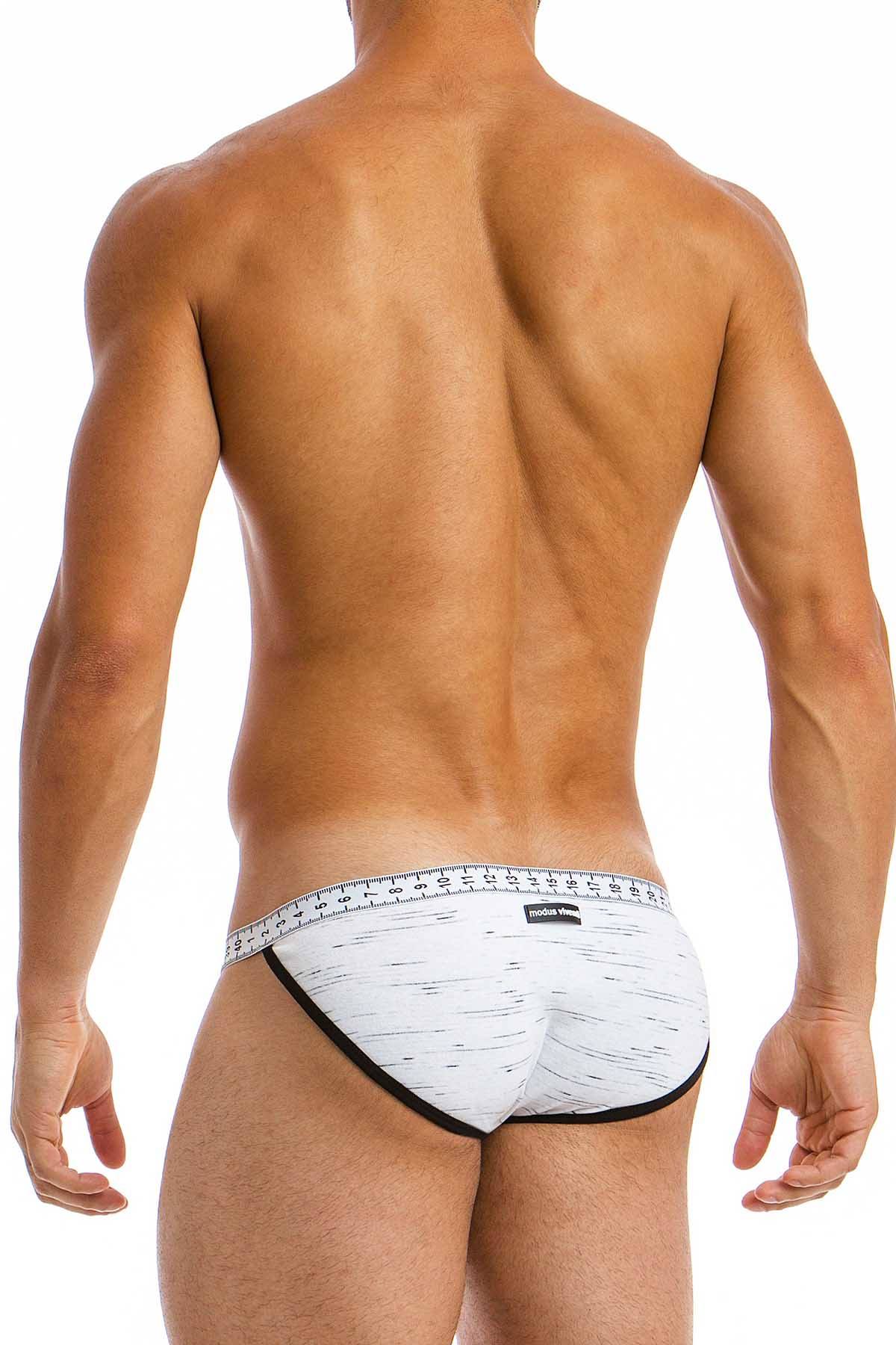 Modus Vivendi Black/White Measure Tanga-Brief
