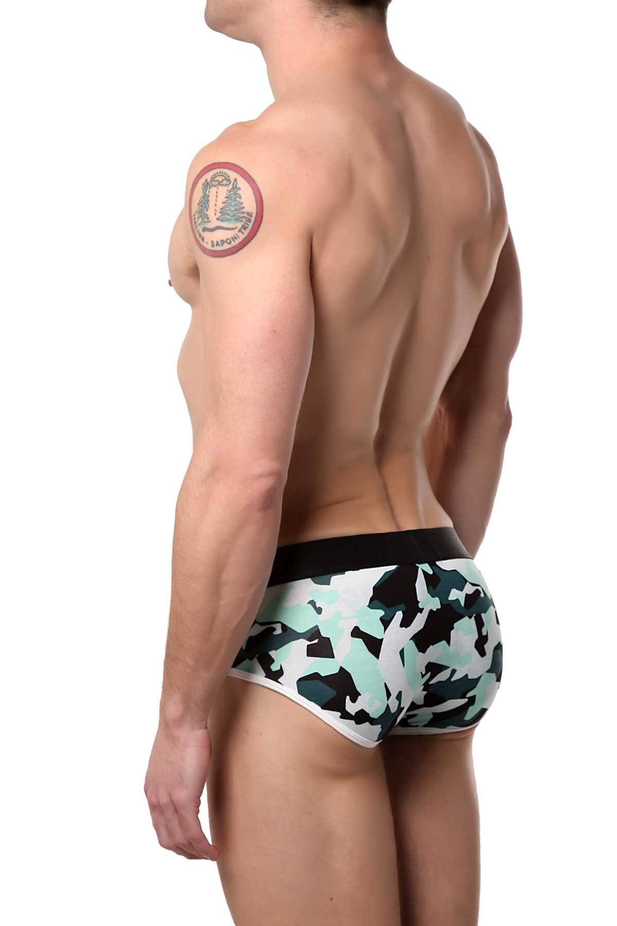 Mosmann Aqua-Camo Artillery Bamboo Brief