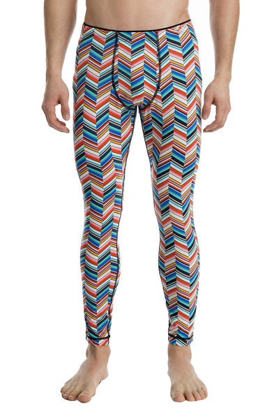 Mr.Turk x 2(X)IST Multi-Color Pleated Geo-Facade Printed Tight