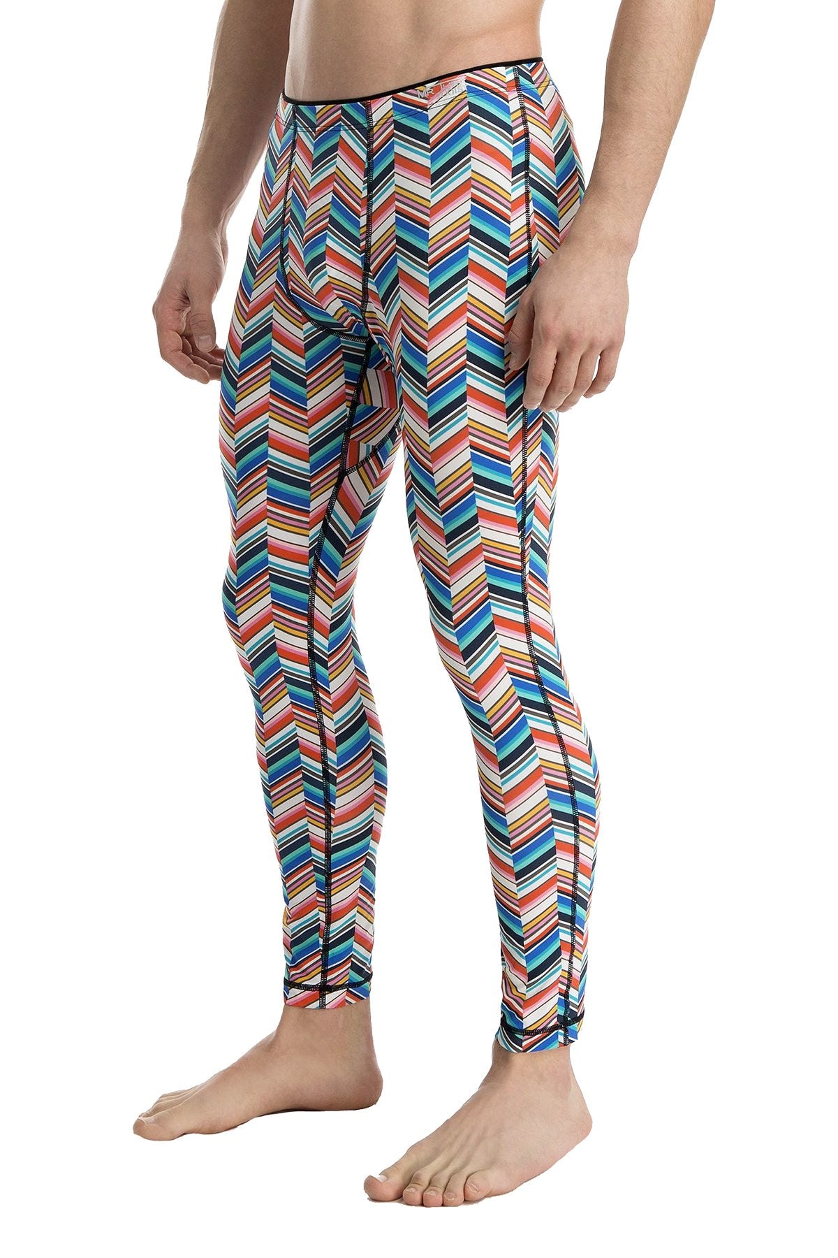 Mr.Turk x 2(X)IST Multi-Color Pleated Geo-Facade Printed Tight
