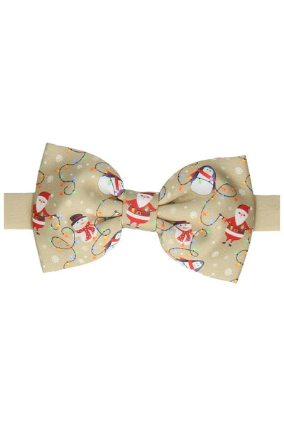 Mrs. Bow Tie Gold Christmas Ready-Tied Bow Tie
