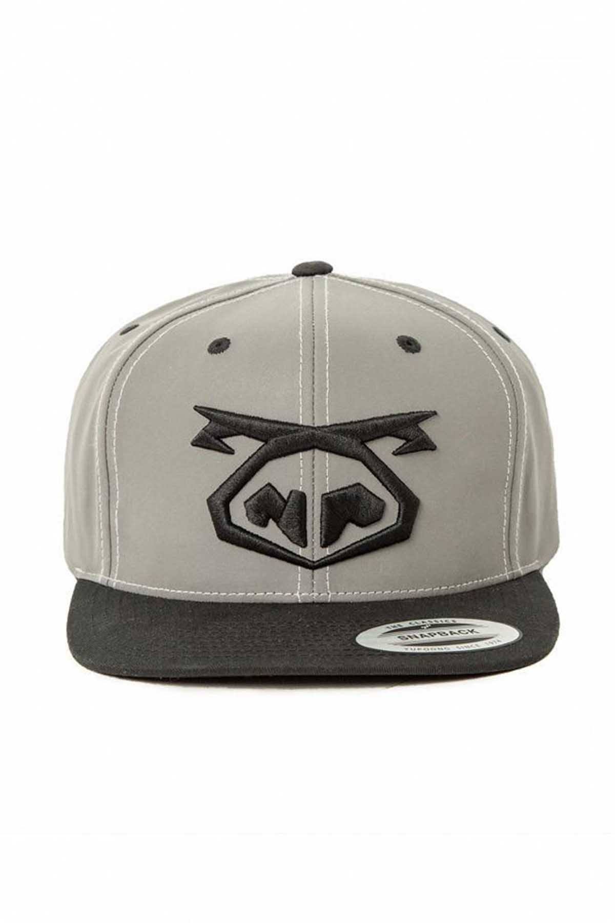 Nasty Pig Black/Grey Reflector Logo Snapback