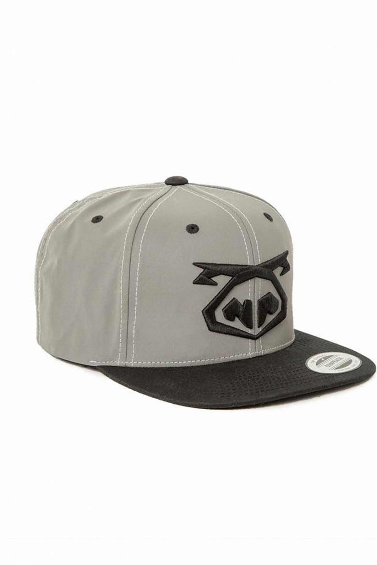 Nasty Pig Black/Grey Reflector Logo Snapback
