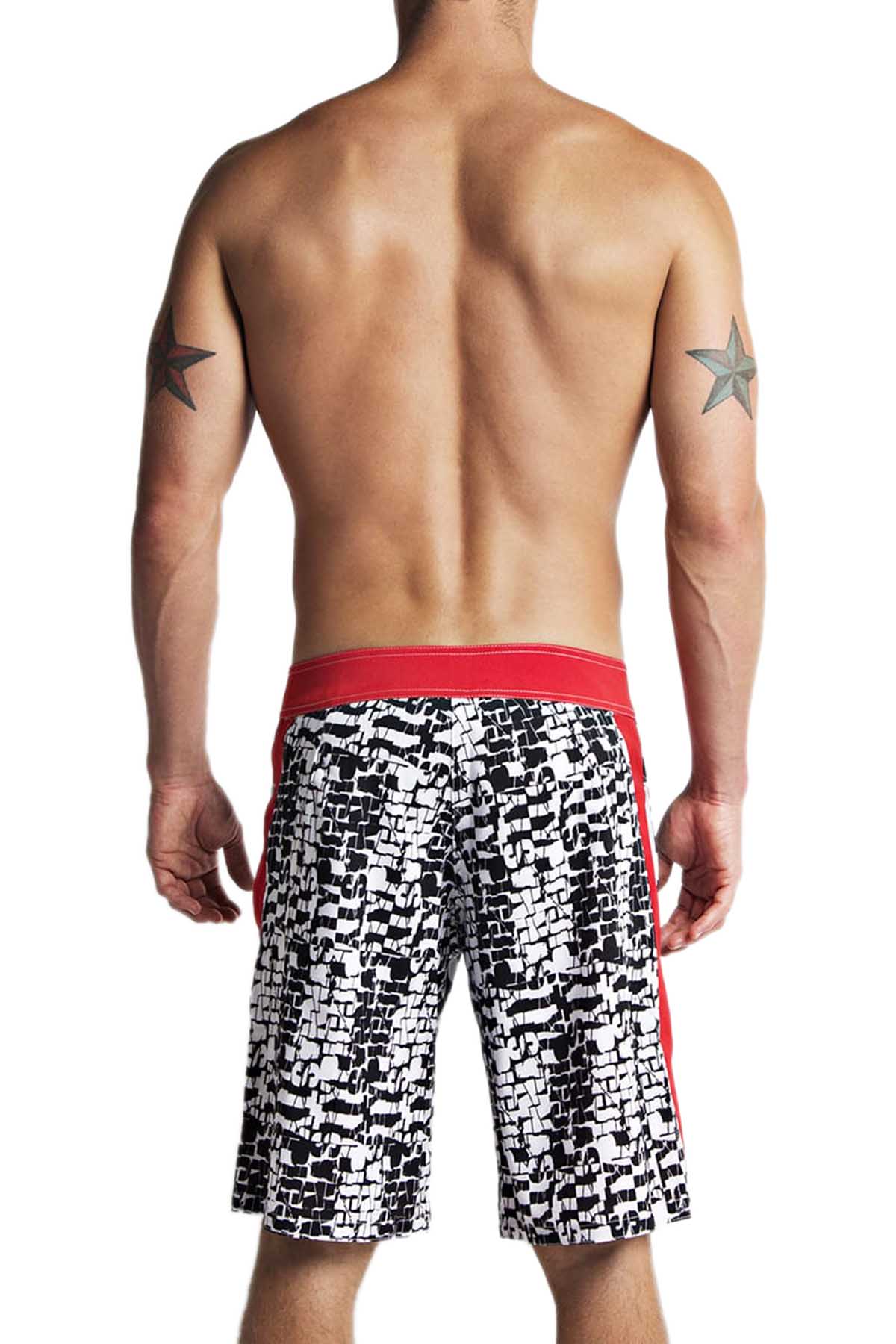 Nasty Pig Red Smash Boardshort