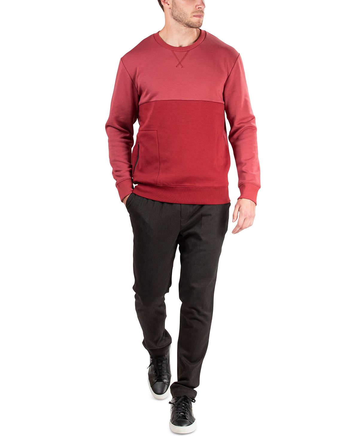 Natori Isamu Tonal Pullover Sweater Syrah