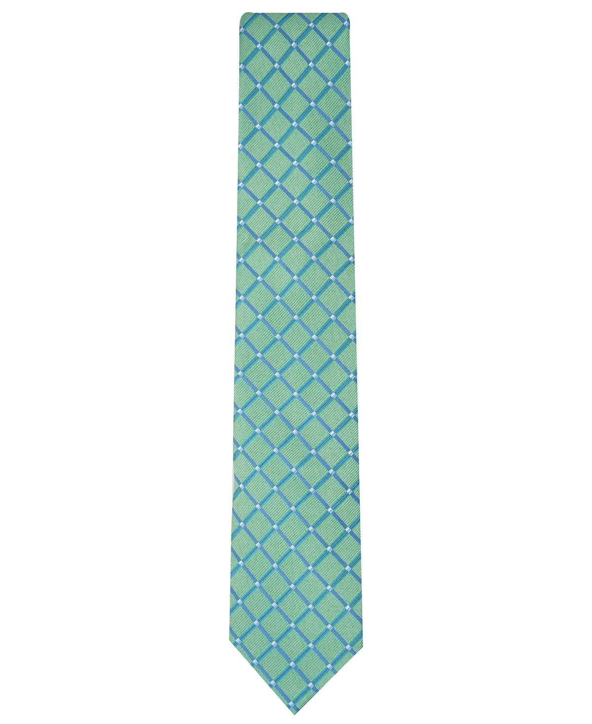Nautica Harland Grid Slim Tie Green