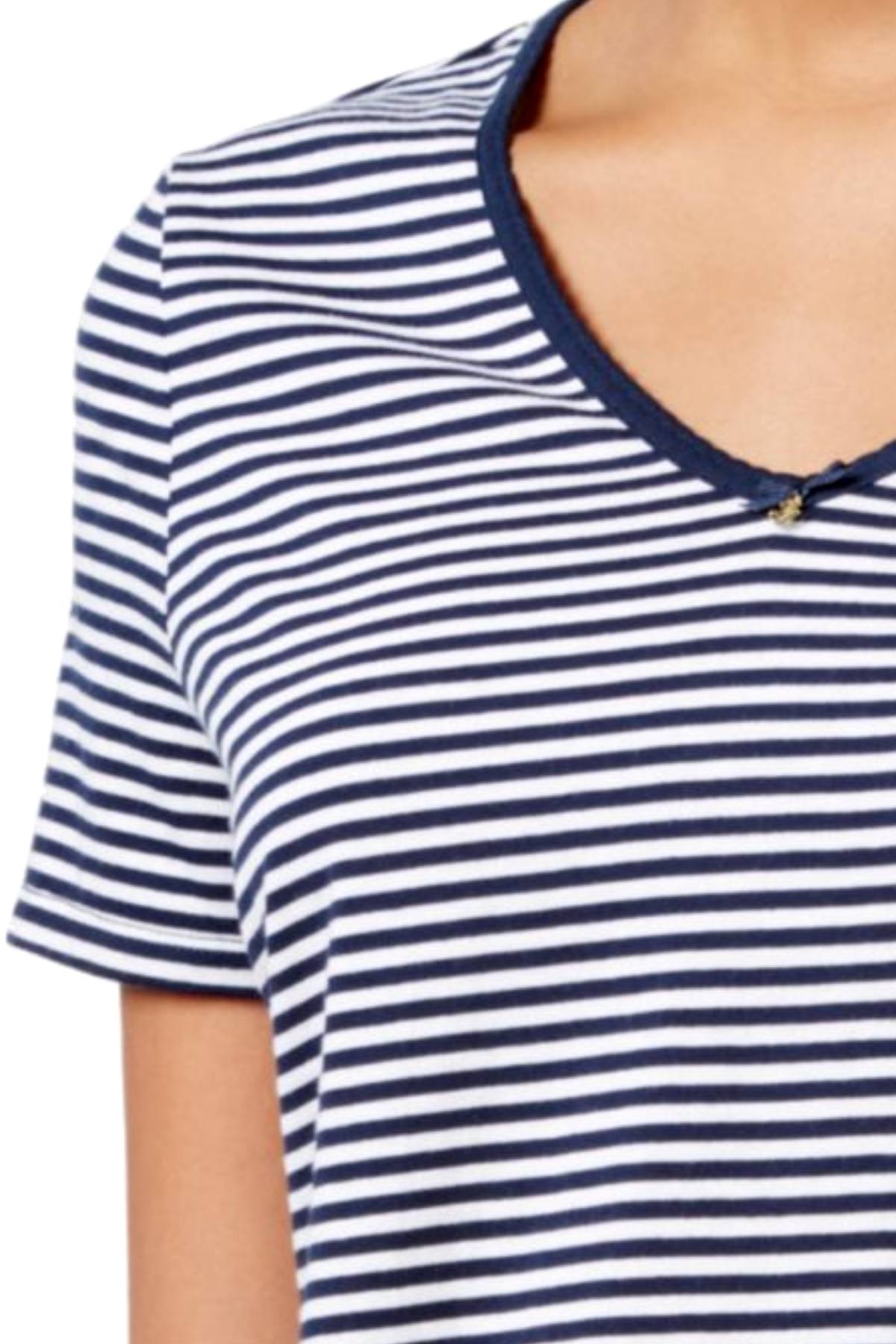 Nautica Maritime-Navy Striped Lounge Tee