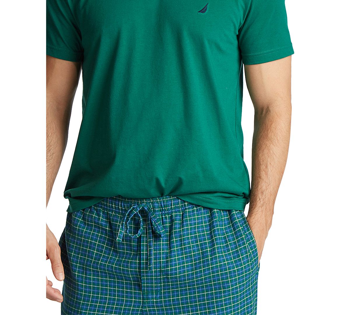Nautica Plaid Pajama Set Spruce