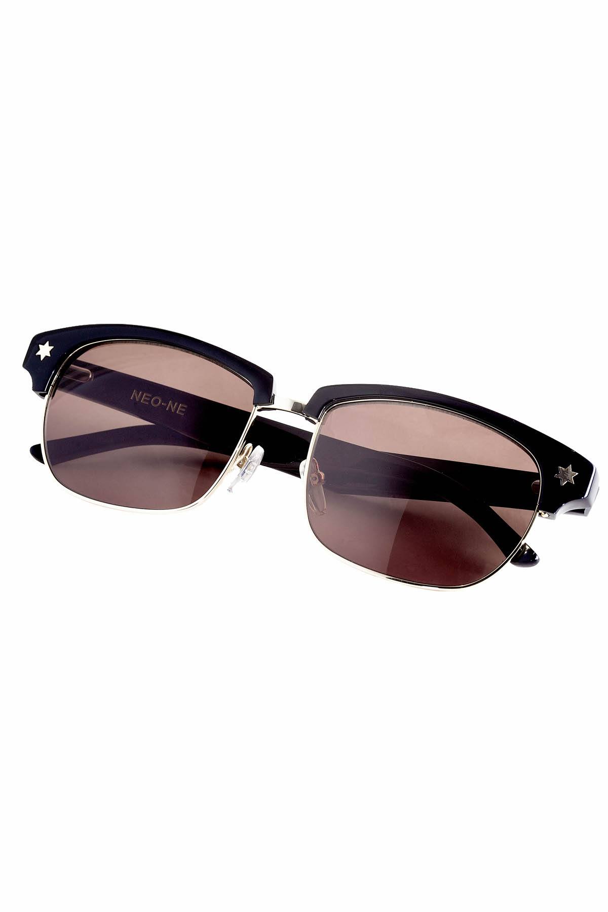 Neo-Ne Ivory Black U+2721 Sunglasses
