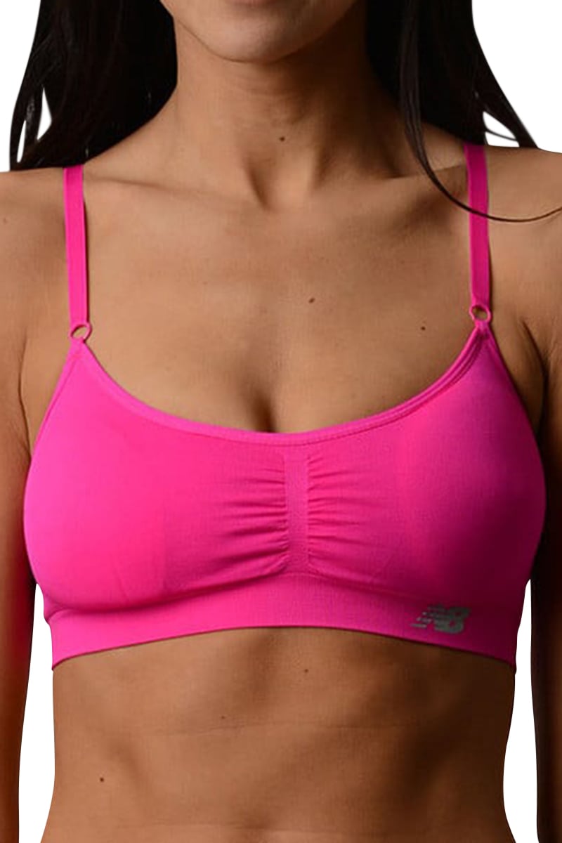 New Balance Pink Glo Athletic Bra