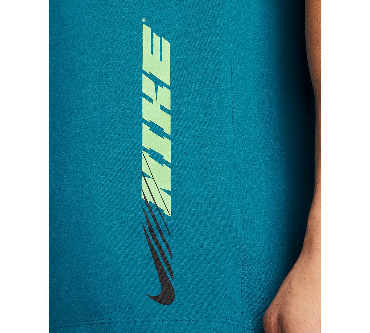 Nike Back Logo Training T-shirt Green Abyss/Mean Green