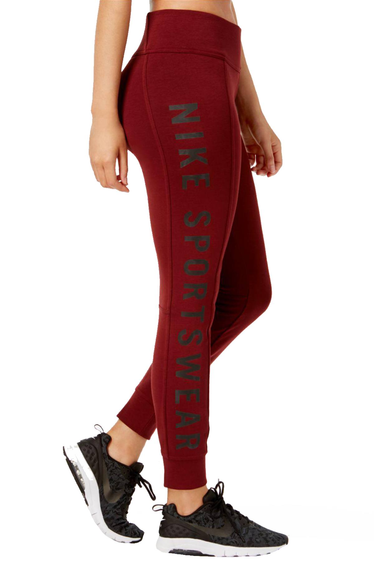 Nike Dark Team-Red Sportswear Essential High-Rise Legging