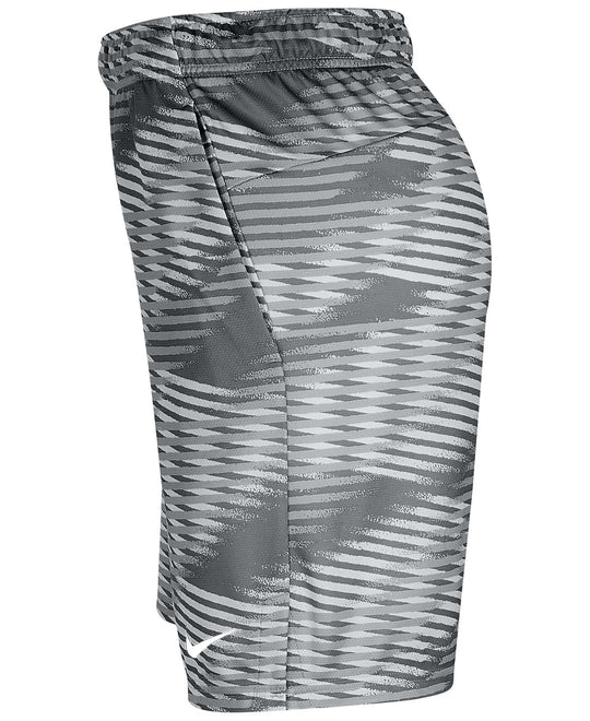Nike Dri-fit 9" Printed Training Shorts Iron Grey/White