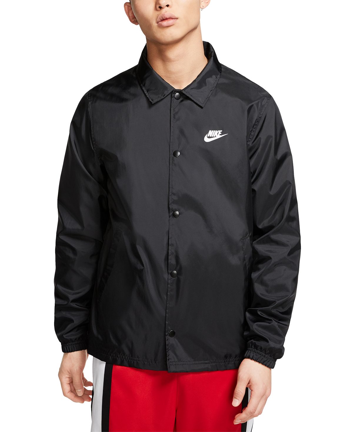 Nike Just Do It Coaches Jacket Black/White
