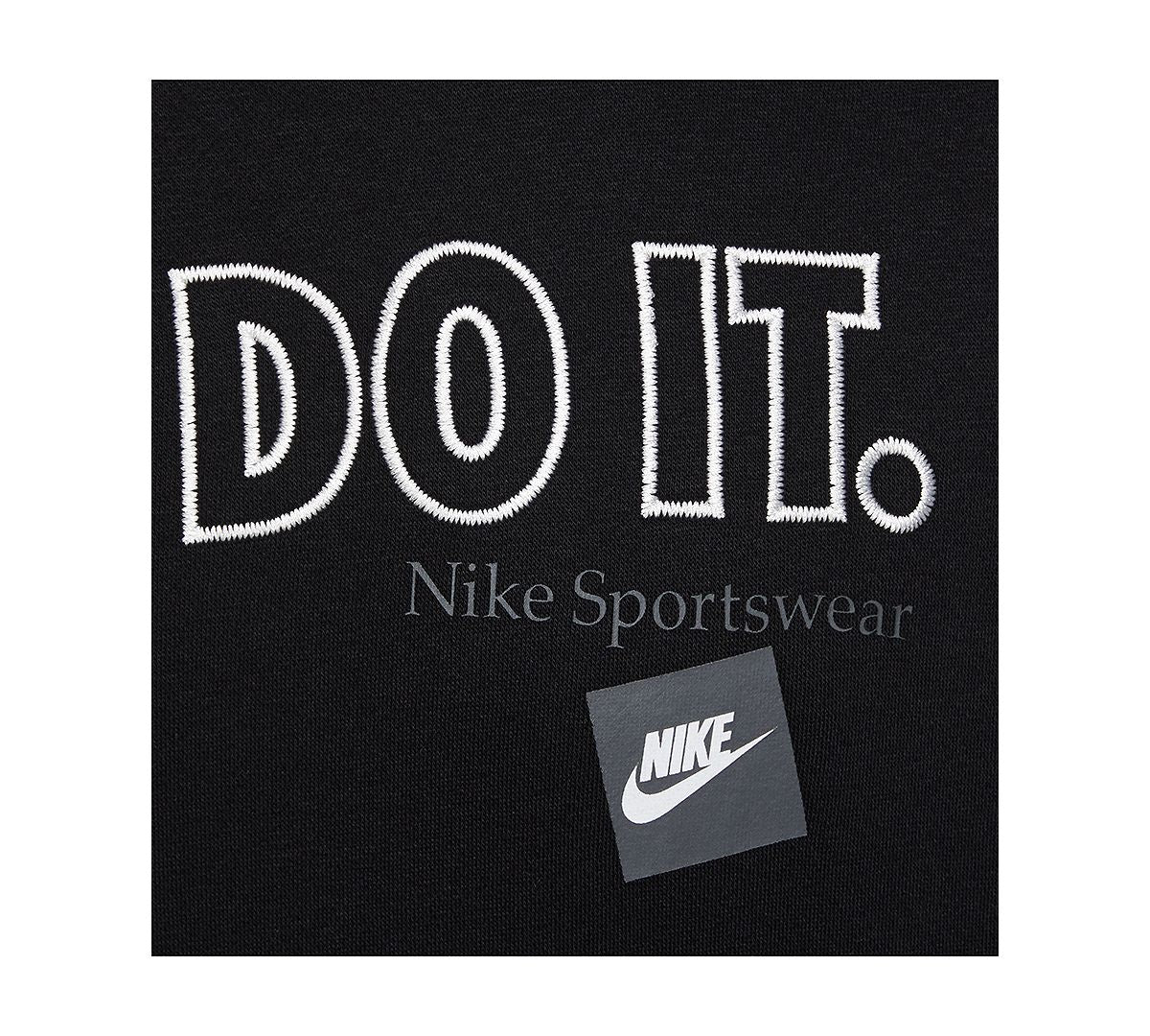 Nike Just Do It Crewneck Fleece Sweatshirt Black