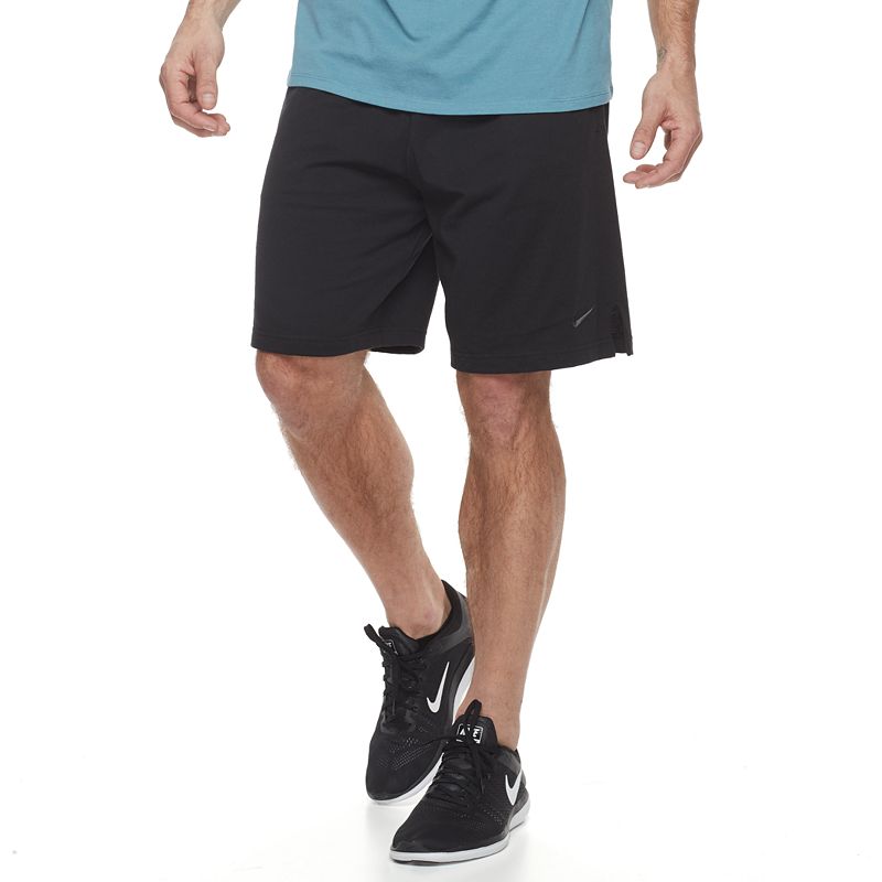 Nike Men's 9" Dri-fit Cotton Jersey Training Shorts Black