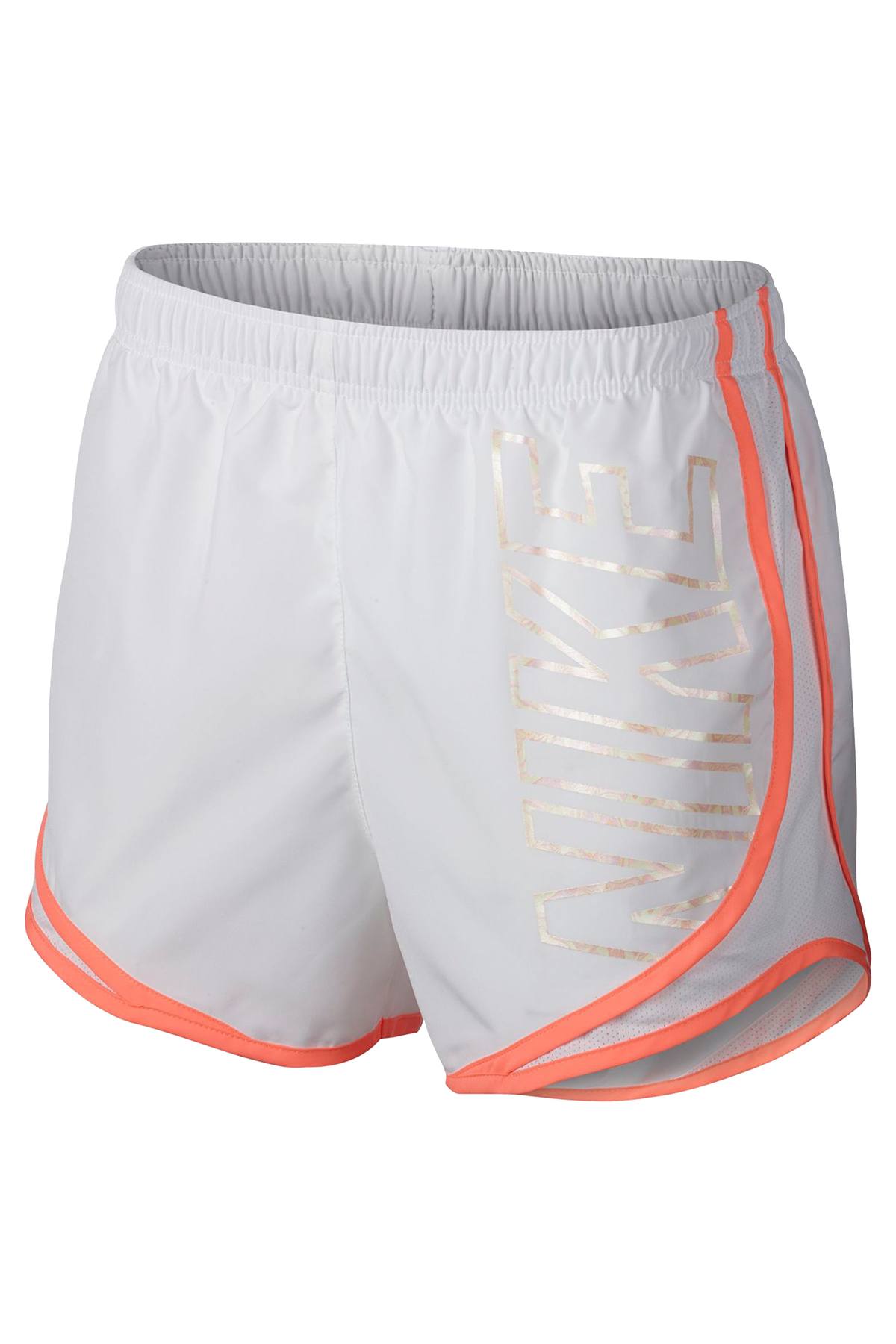 Nike White/Crimson-Pulse Dri-FIT Tempo Running Short