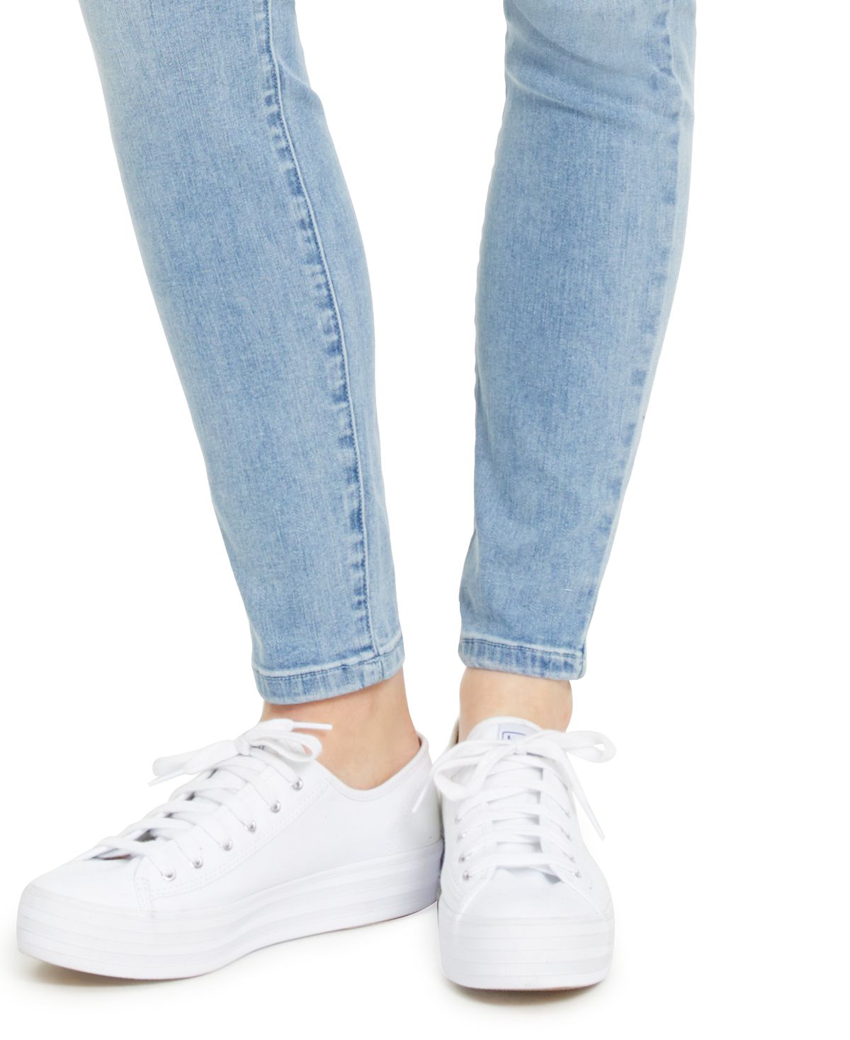 Numero Button-fly High-rise Ankle Skinny Jeans Bleach Blue