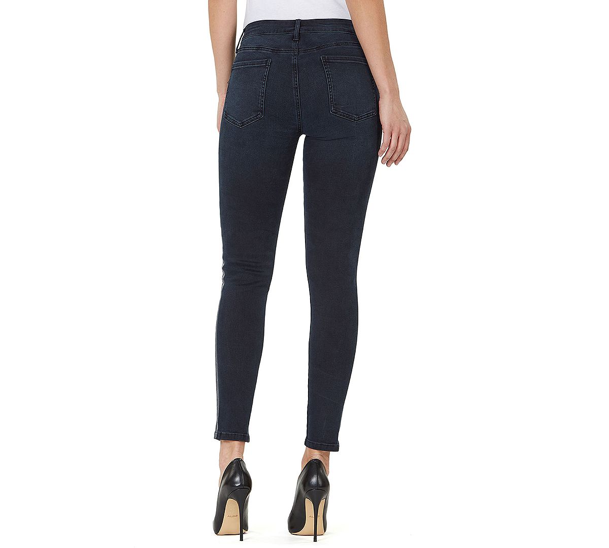 Numero Mid-rise Side-stripe Skinny Ankle Jeans Indigo Aby