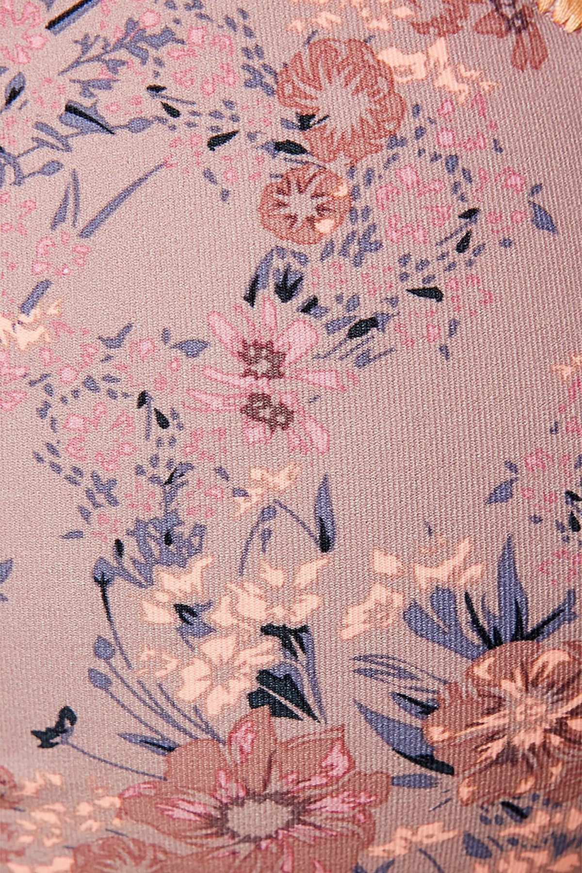 O'Neill Barefoot Floral Print Calvin Crossback Bralette Bikini Top