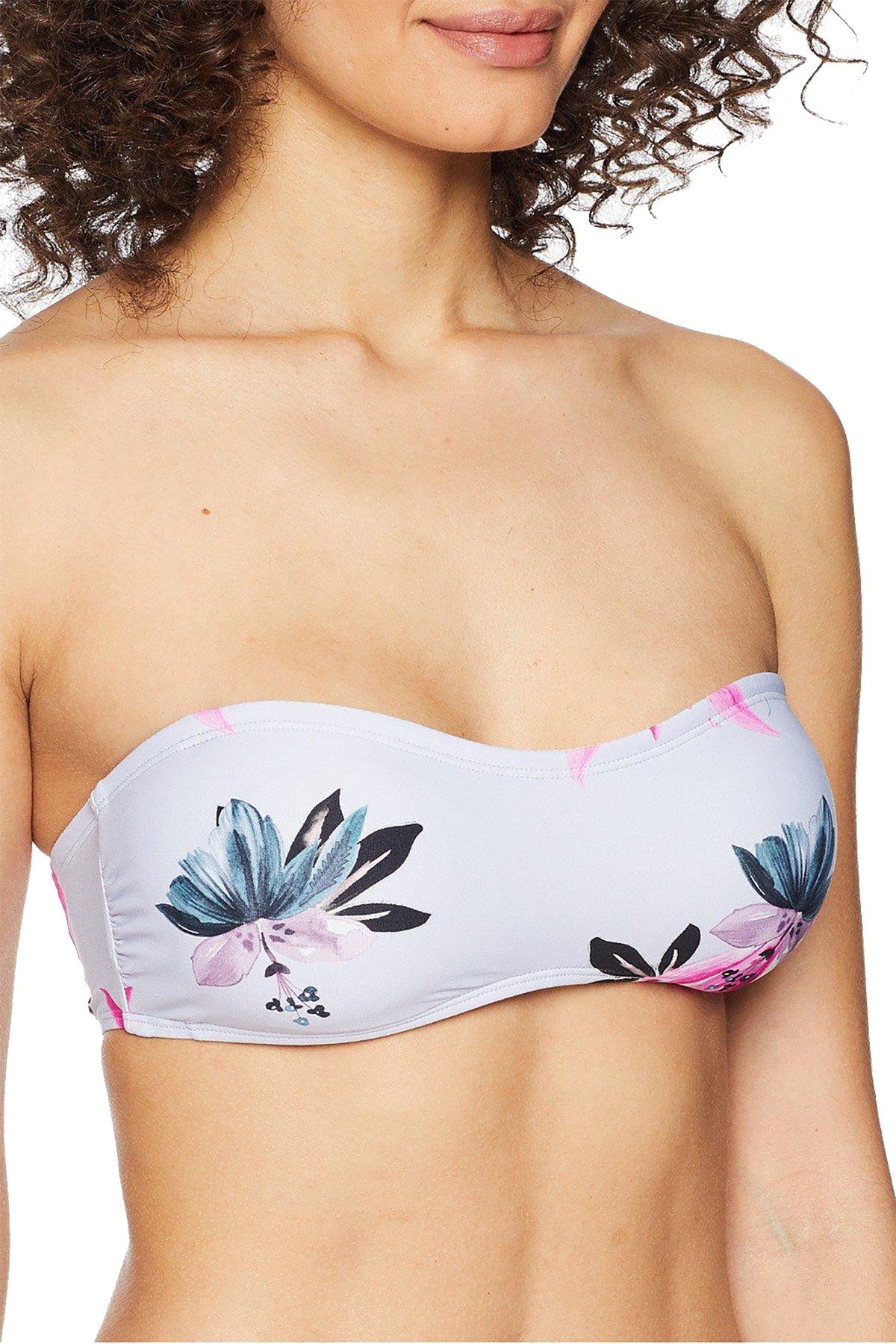 O'Neill Light Blue Sydney Printed Bandeau Bikini Top