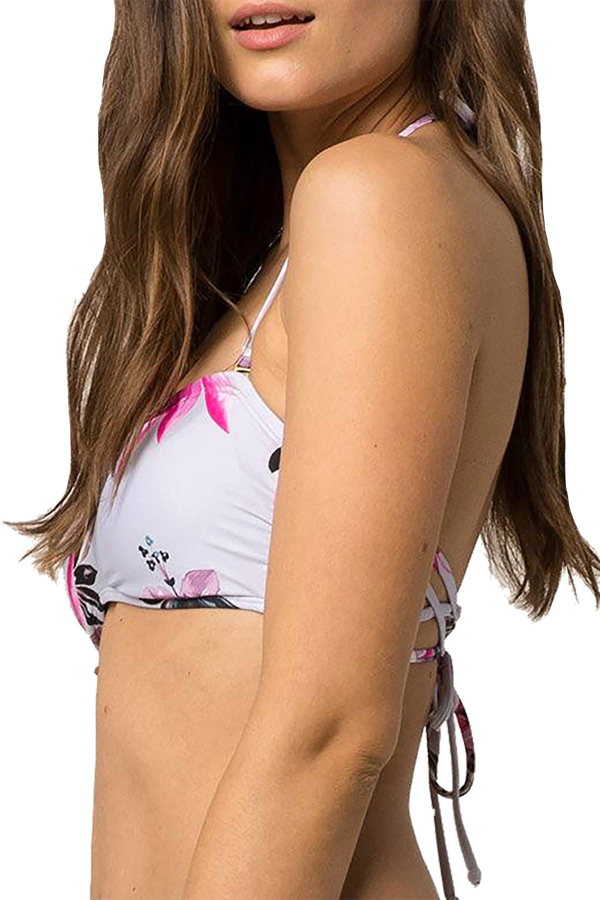 O'Neill Light Blue Sydney Printed Bandeau Bikini Top