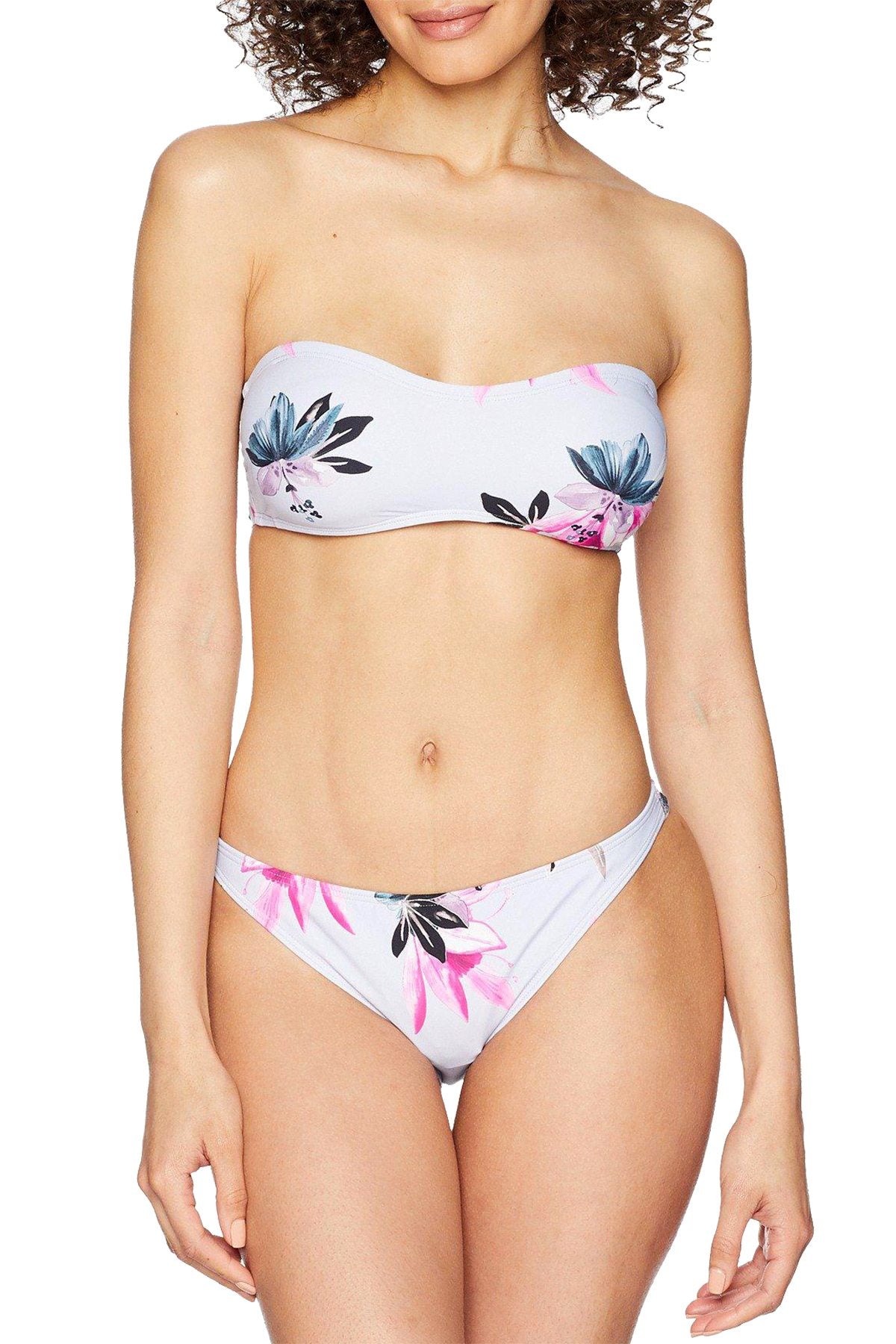 O'Neill Light Blue Sydney Printed Bandeau Bikini Top