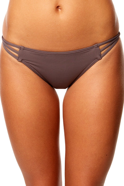 O'Neill Pepper Salt Water Solid Strappy Bikini Bottom