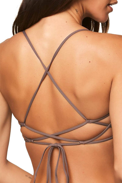 O'Neill Pepper Salt Water Solids Strappy Back Bralette Bikini Top
