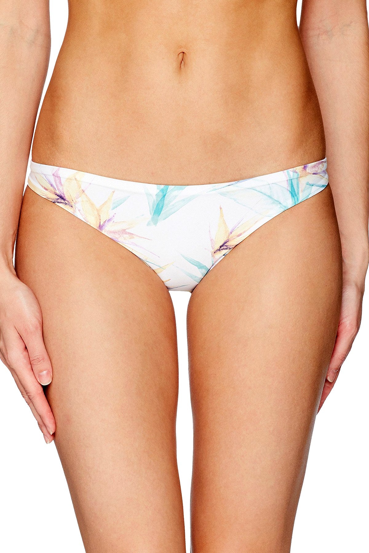 O'Neill White Floral Paradise Classic Hipster Bikini Bottom