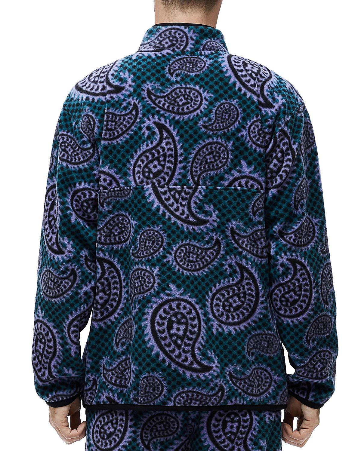 Obey Eisley Paisley Half-zip Fleece Paisley Teal
