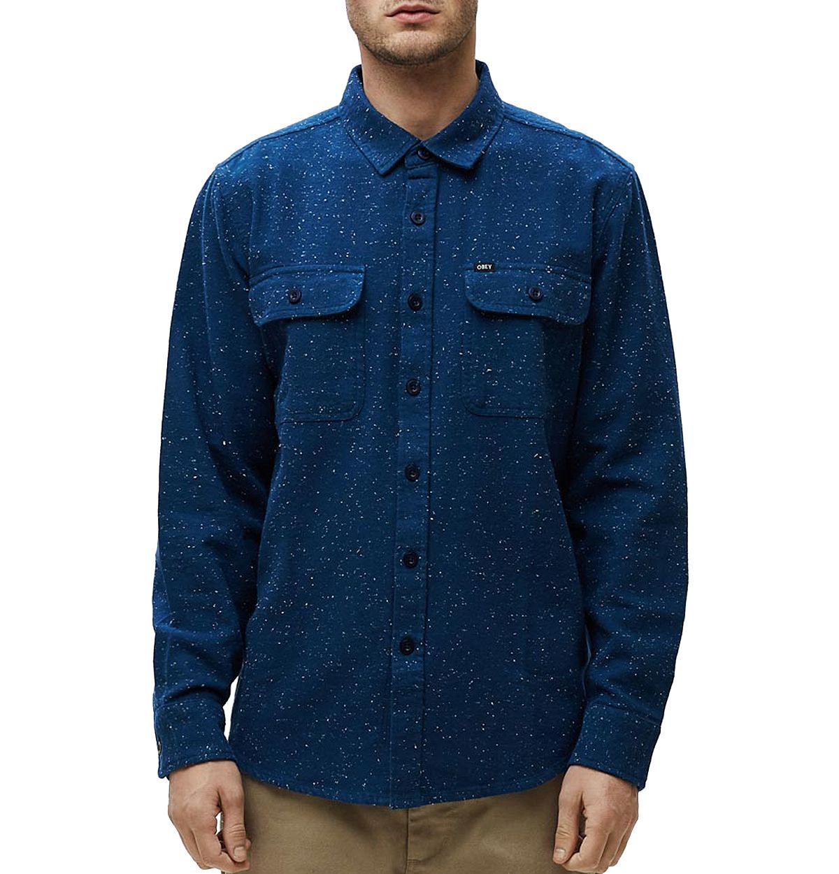 Obey Jasper Slim Fit Shirt Navy