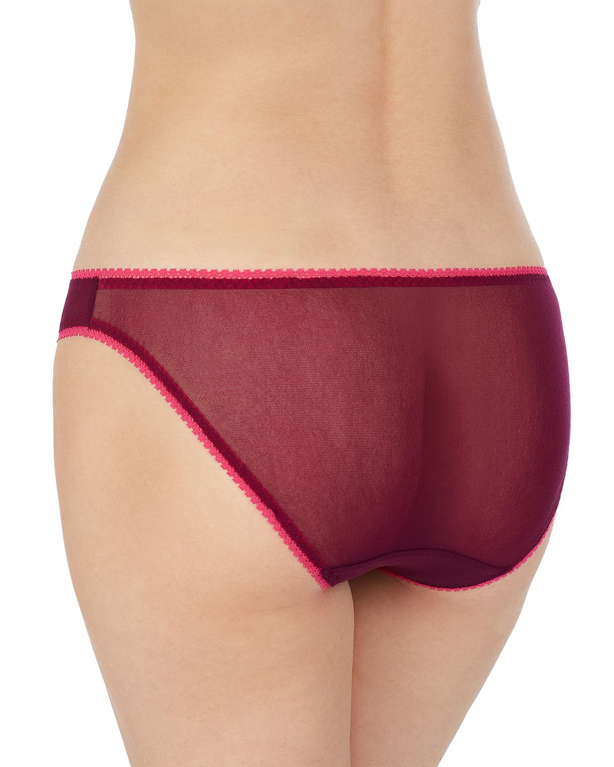 On Gossamer Mesh Hip Bikini Beetroot