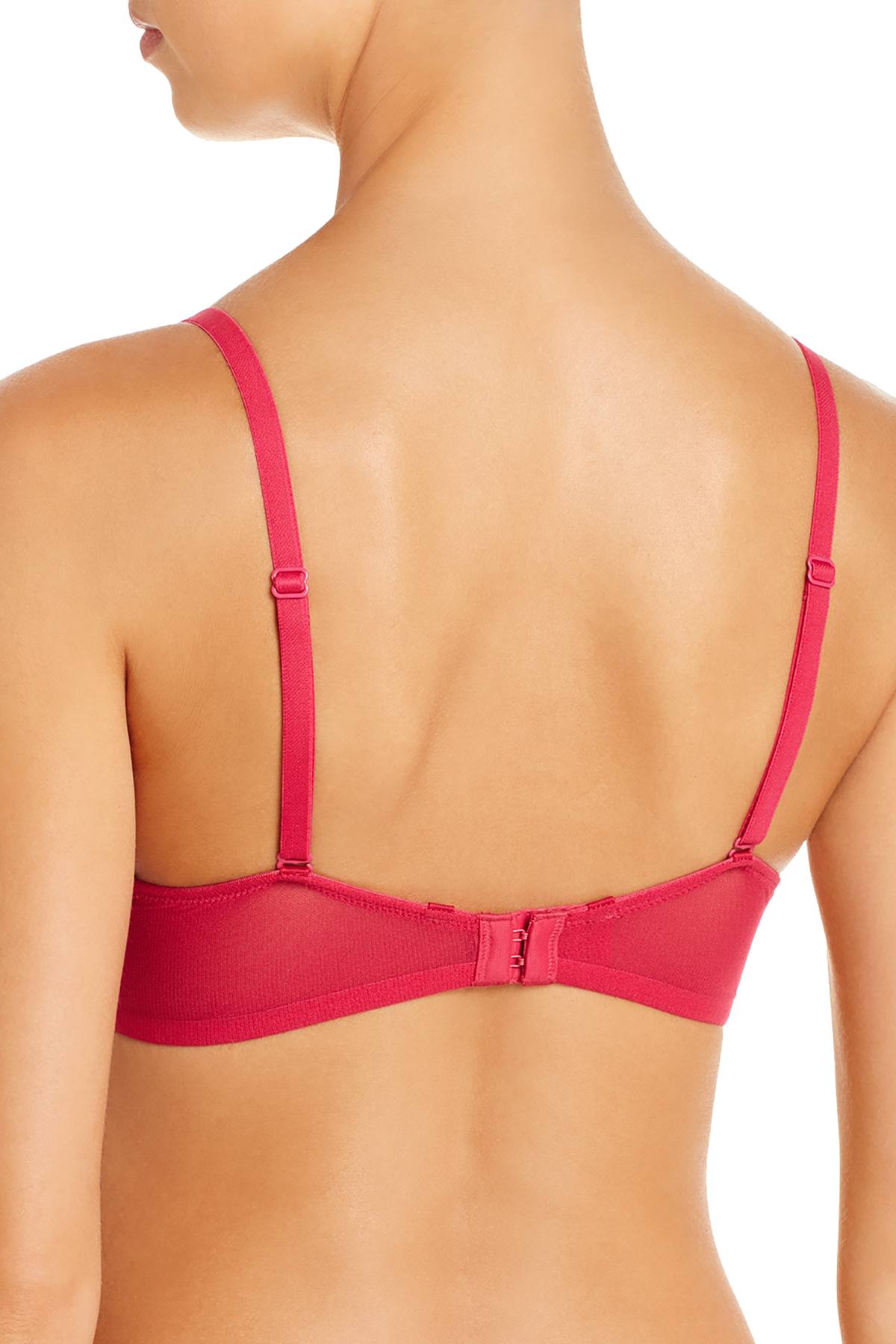 OnGossamer Rouge-Red Mesh Convertible T-Shirt Bra