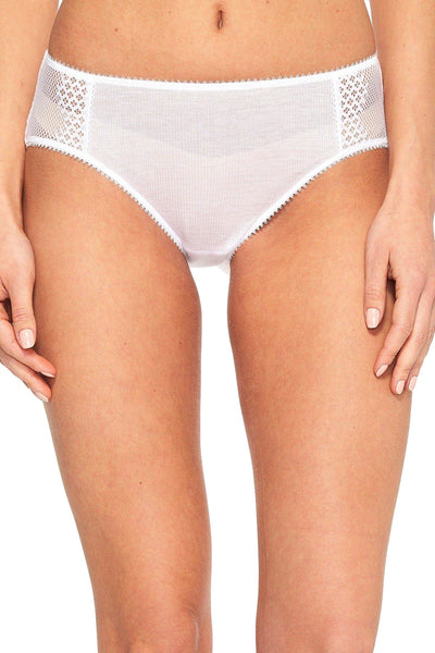 OnGossamer White Silk Modal Hipster Brief