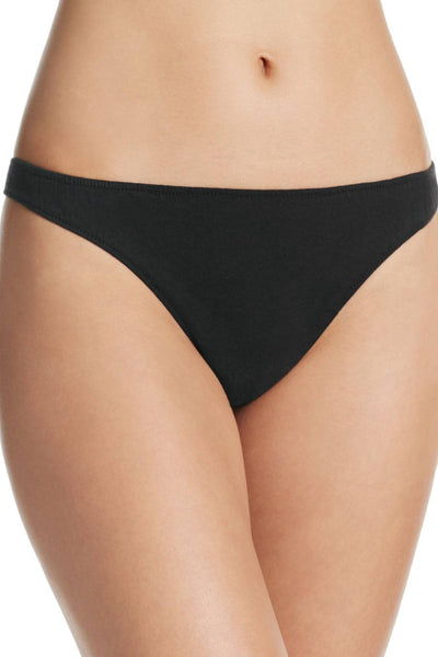 Only Hearts Black Organic Cotton Thong