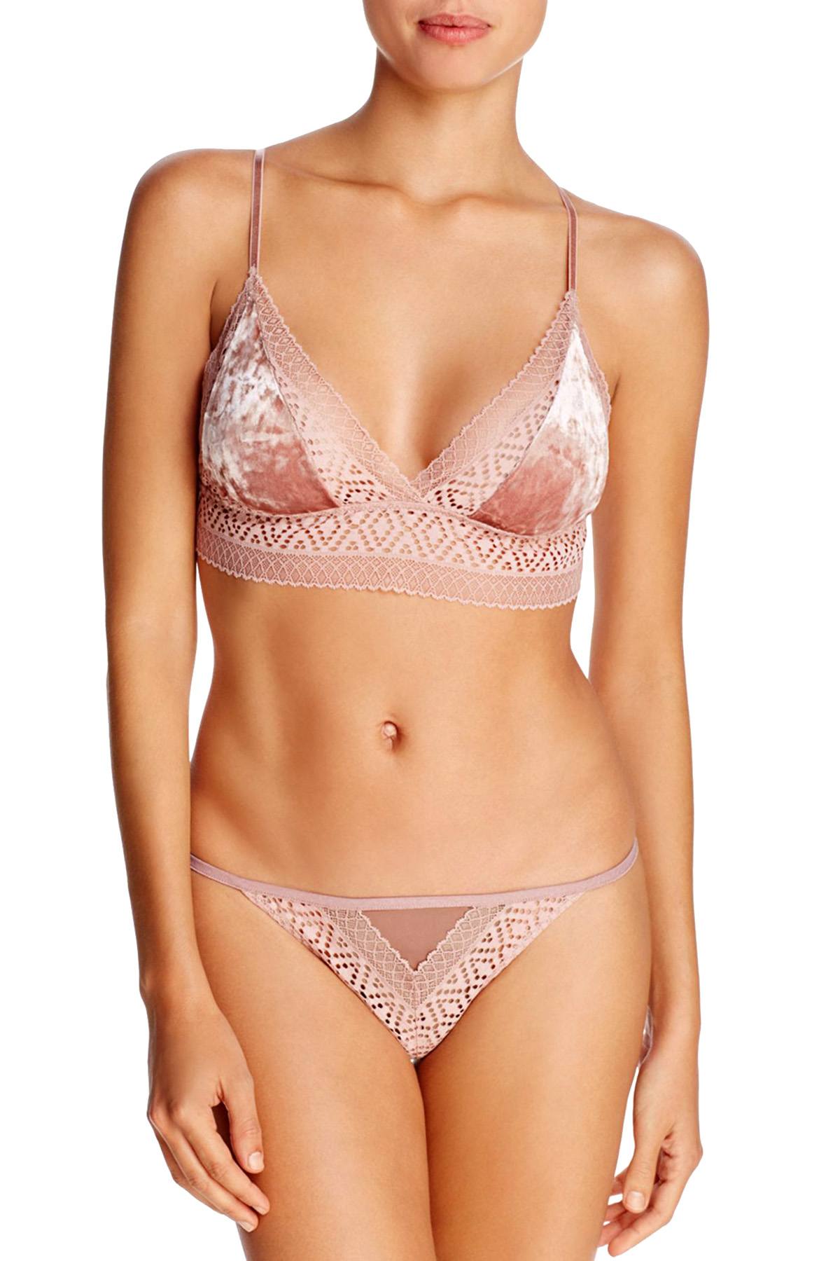 Only Hearts Rosewood Cleo Triangle Bralette