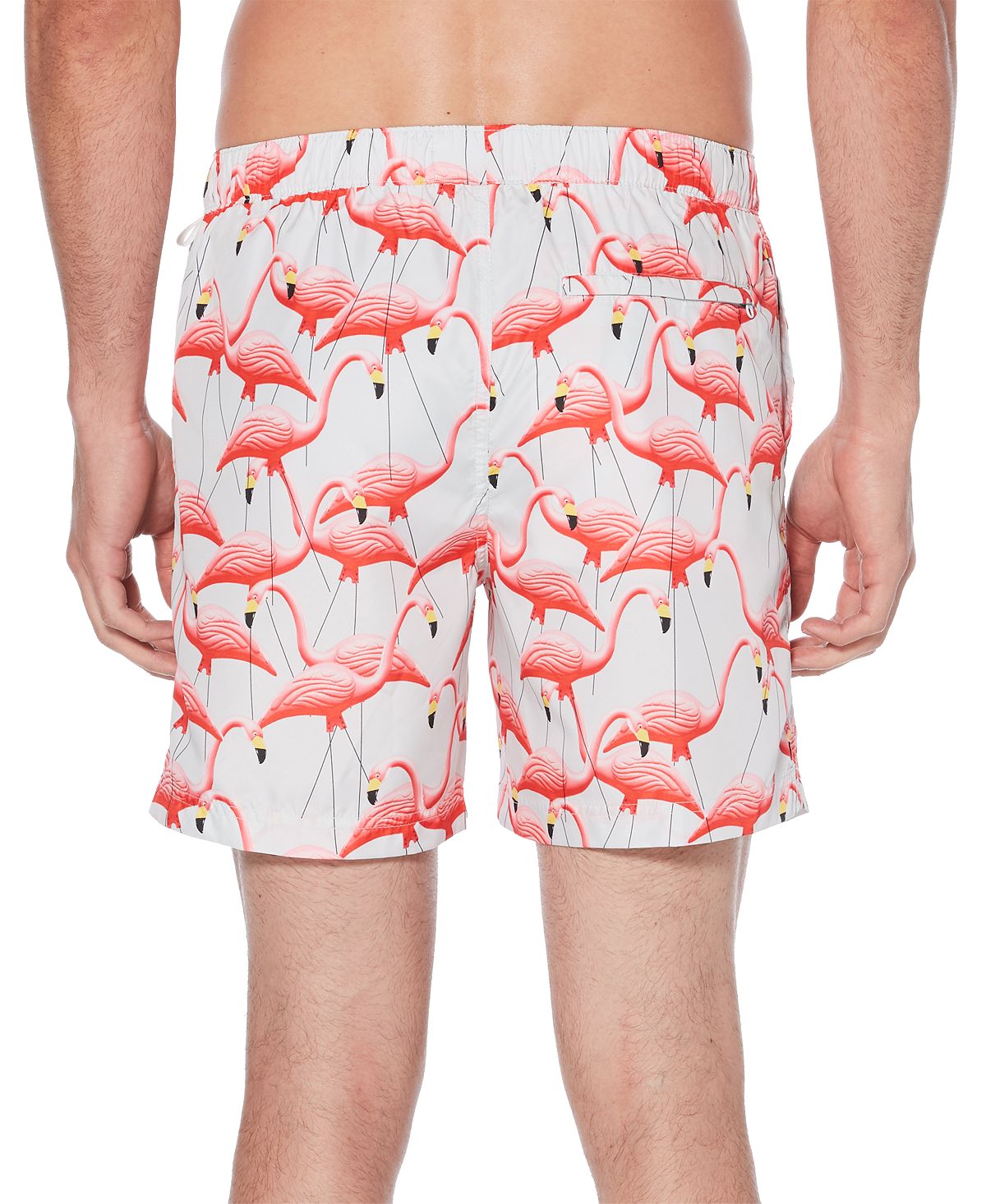 Original Penguin Flamingo-print Swim Trunks Ballad Blue