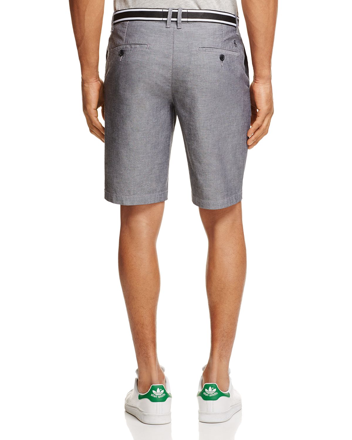 Original Penguin Grosgrain Trim Oxford Shorts True Black