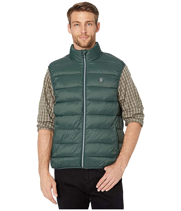 Original Penguin Lightweight Filled Vest Darkest Spruce Green